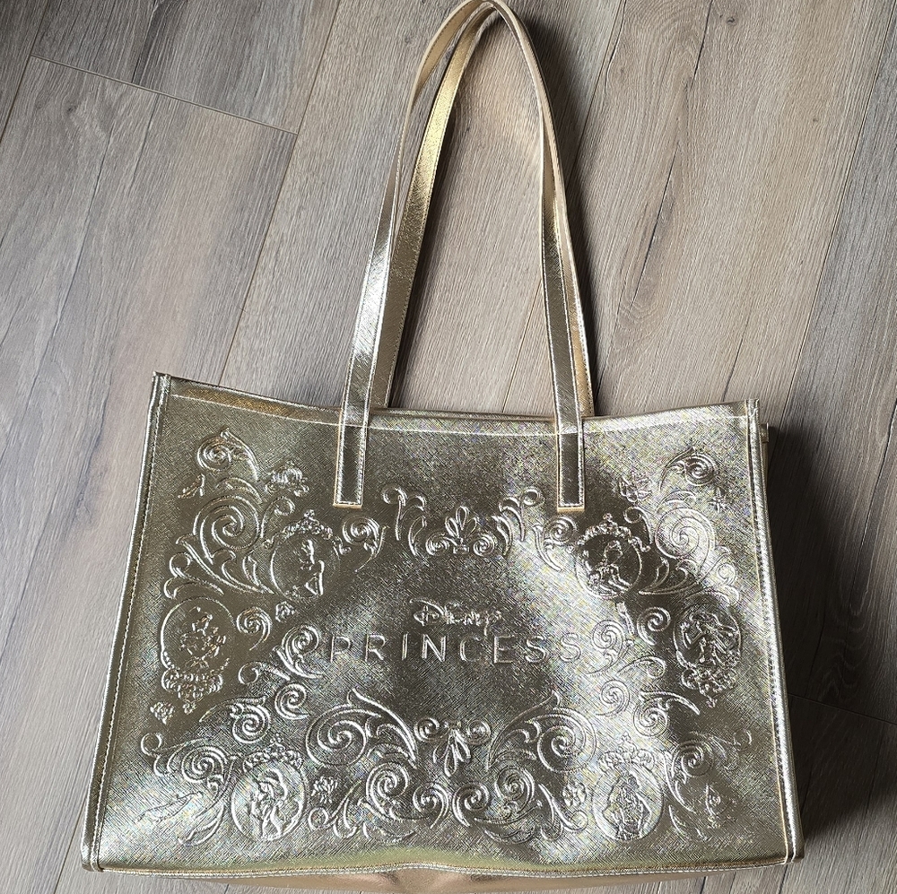 Disney Bath and Body Works Princess Gold Tote Bag